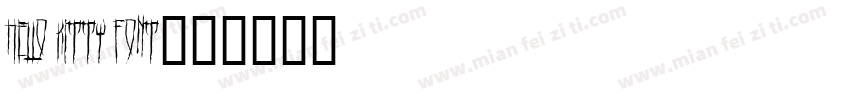 HELLO KITTY FONT字体转换